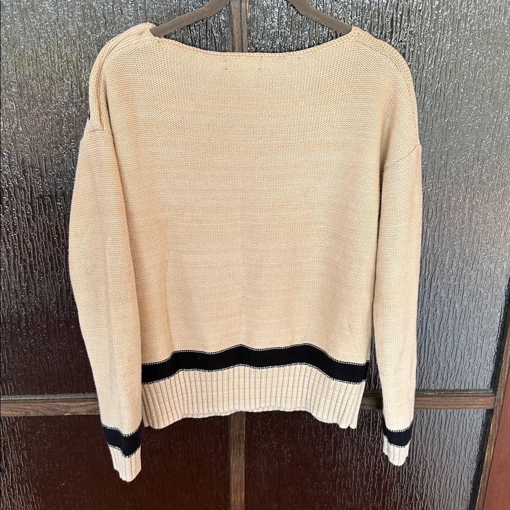 Ralph Lauren Jeans Company Ralph Lauren Beige Aztec Knit Sweater Size S - Picture 12 of 12